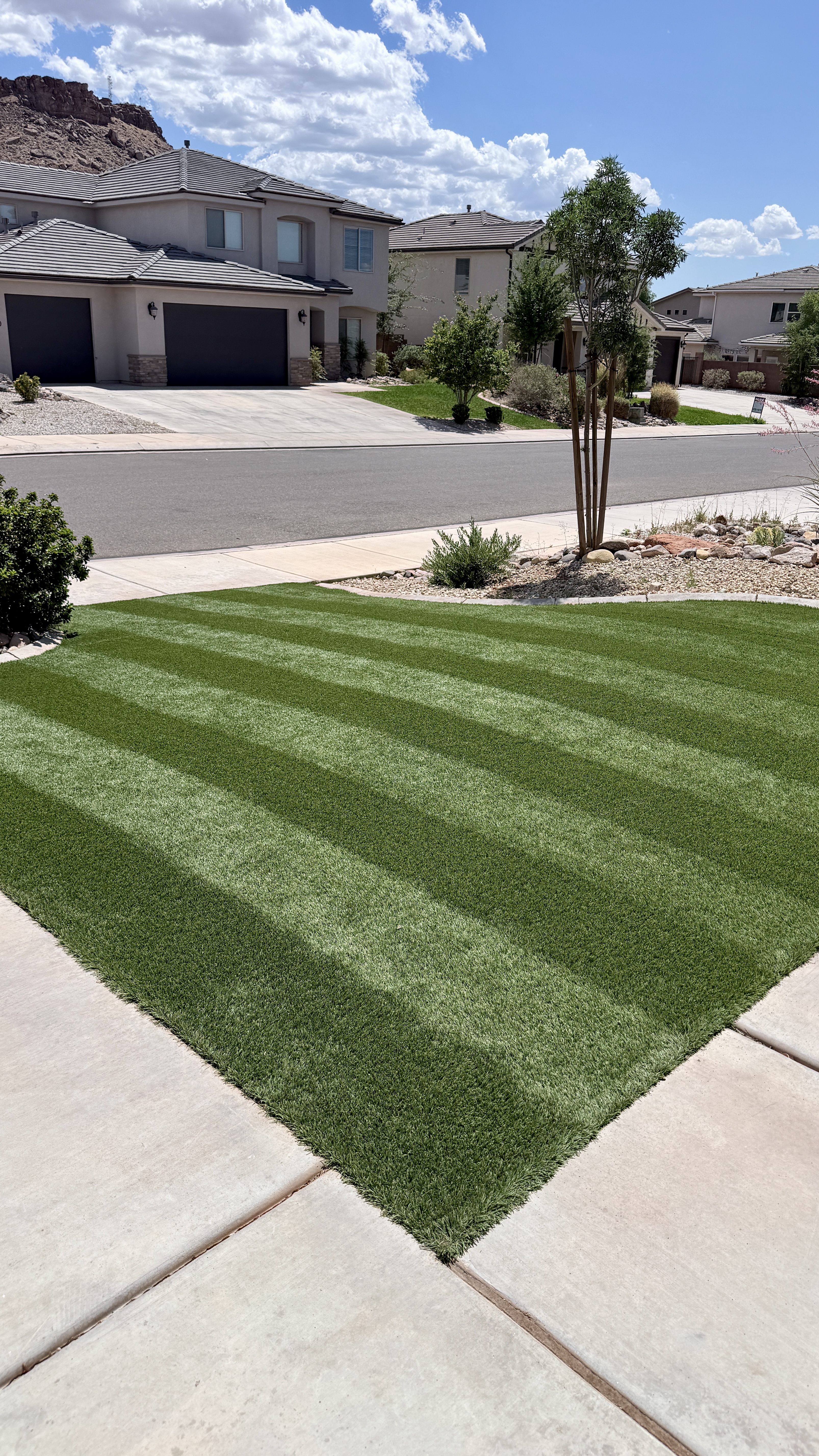 Artificial turf cleaned at new home in St. George Utah